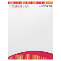 Modern Stripe Letterhead