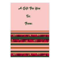 Modern stripes Gift tag