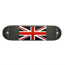 Modern Stripped English flag Skate Board Decks