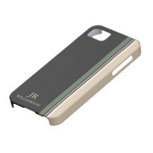 Modern Style Olive Stripes  Custom Case-Mate™ iPhone 5 Case