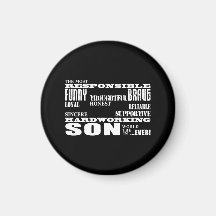 Modern Stylish Best & Greatest Sons : Qualities Magnet