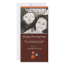 Modern Thanksgiving Fall Leaves Picture Card
