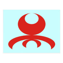modern tribal shape postkarten