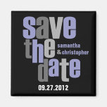 Modern Type Save The Date Magnet
