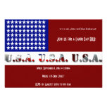 Modern USA Flag Graphic Labour Day Invite