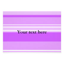 Modern violet and white stripes custom announcements