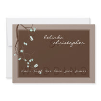 MODERN WEDDING INVITATIONS :: cherry blossoms 4L