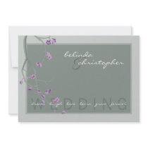 MODERN WEDDING INVITATIONS :: cherry blossoms 6L
