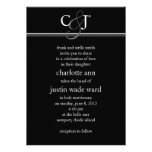 modern; wedding personalized invites