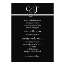 modern; wedding personalized invites