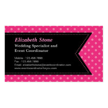 Modern Wedding Planner Business Card business cards
