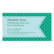 Modern Wedding Planner Business Card business cards