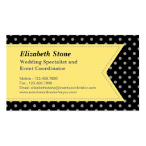 Modern Wedding Planner Business Card business cards