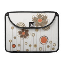 Modern Whimsical Flowers MacBook macbook sleeves