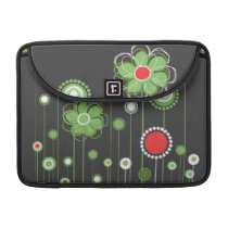 Modern Whimsical Flowers MacBook macbook sleeves