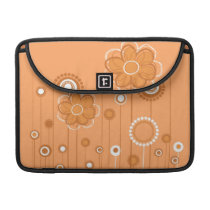 Modern Whimsical Flowers MacBook macbook sleeves