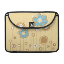 Modern Whimsical Flowers MacBook macbook sleeves