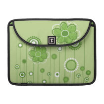 Modern Whimsical Flowers MacBook macbook sleeves