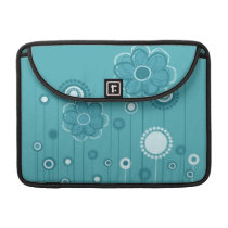Modern Whimsical Flowers MacBook macbook sleeves