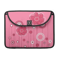 Modern Whimsical Flowers MacBook macbook sleeves