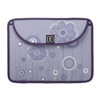 Modern Whimsical Flowers MacBook macbook sleeves