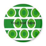 Modern white circles green background