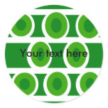 Modern white circles green background