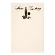 Modern Wine Art Stationery