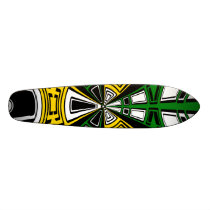 Modern yellow and green circle pattern