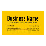 Modern Yellow Neuroscience Business Card