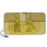 Modern yellow vases mini speakers