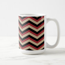 Modern Zig Zag Pattern Mugs