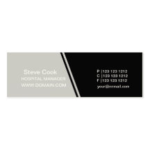 Modernist Neutral Classic Grey Black  Profile Card Business Card Templates