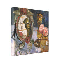 Modersohn - Still life with venetian mirror Stretched Canvas Prints