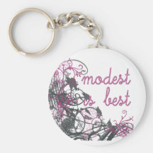 Modest is Best Key Chain