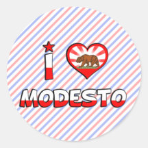 Modesto, CA Sticker