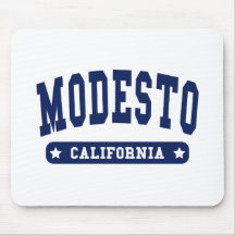 Modesto California College Style tee shirts Mousepads
