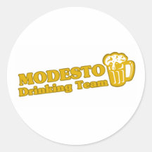 Modesto Drinking Team tee shirts Stickers