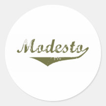 Modesto  Revolution t shirts Round Sticker