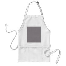 Modish light grey leafs on retro purple background aprons