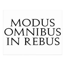 Modus Omnibus In Rebus Post Card