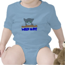 moggy pic78WILD MOG Baby Bodysuit