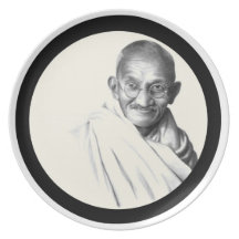 Mohandes Gandhi Party Plate