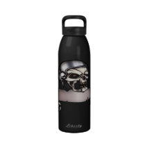 Mohawk Skull Liberty Water Bottle