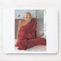 Moine dans Bago, Myanmar Tapis De Souris