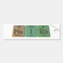 Moira as Molybdenum Iodine Radium Bumper Sticker