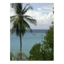 Moira at anchor, Bahia Drake, Costa Rica Postcard