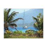 Moira at anchor, Josh's Key, Guanaja, Honduras postcards