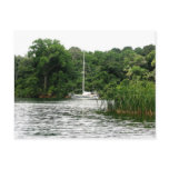 Moira at anchor, Rio Chagres, Panama postcards