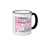 Mois de conscience de cancer du sein pour ma famil mugs